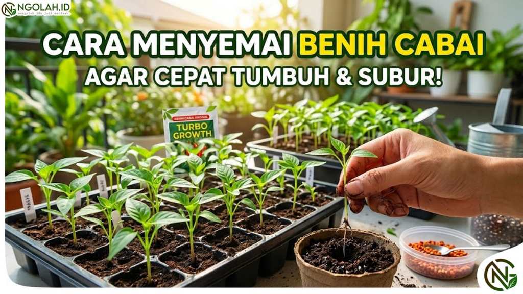 Cara Menyemai Benih Cabai agar Cepat Tumbuh dan Tidak Mudah Mati 1 Cara Menyemai Benih Cabai agar Cepat Tumbuh