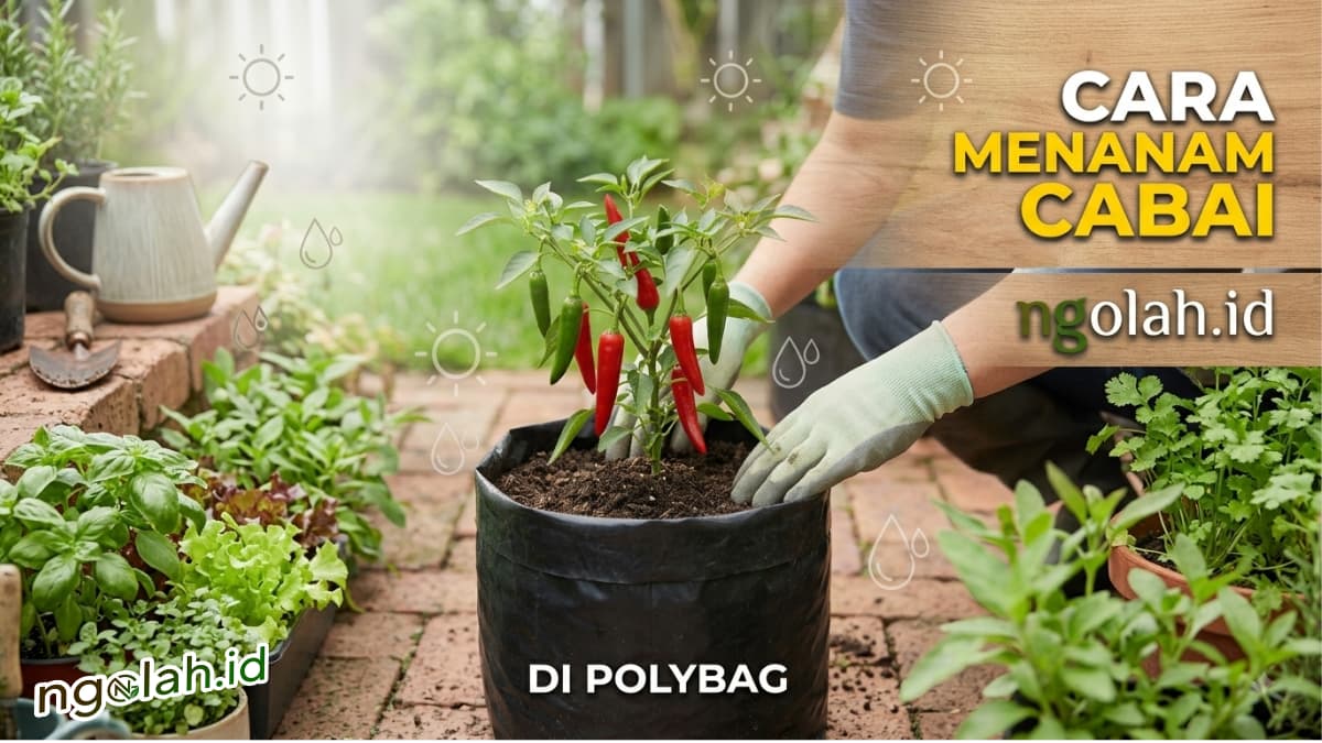 Cara Menanam Cabai di Polybag untuk Pemula agar Tumbuh Subur dan Berbuah