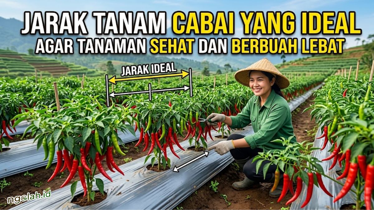Jarak Tanam Cabai yang Ideal agar Tanaman Sehat dan Berbuah Lebat
