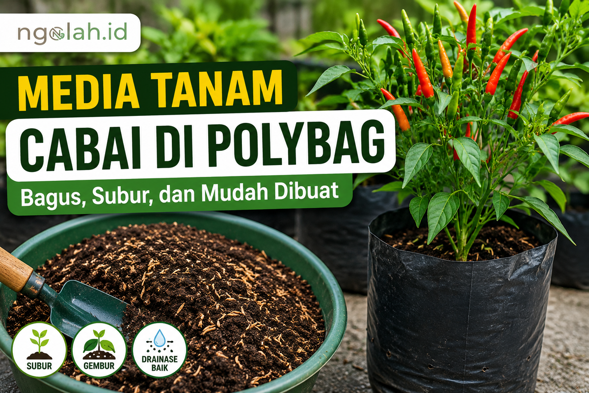 Media tanam cabai di polybag