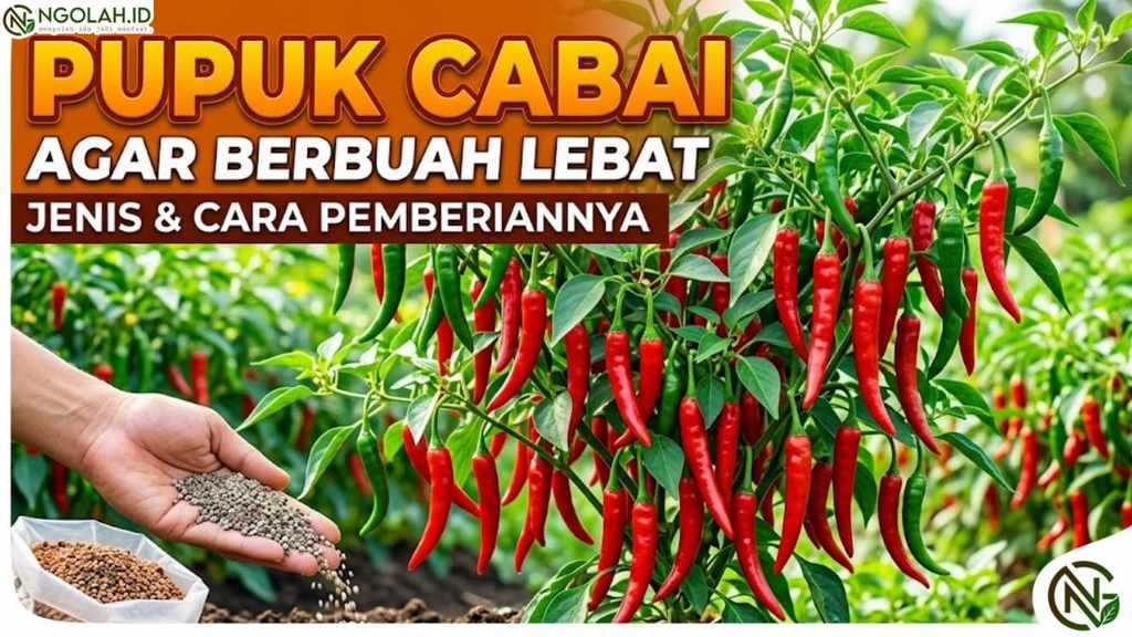 Pupuk Cabai agar Berbuah Lebat: Jenis dan Cara Pemberiannya