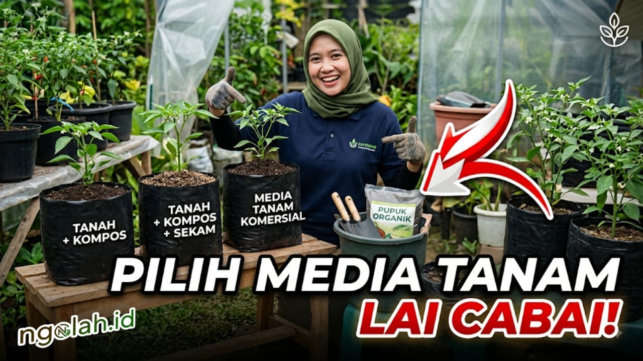Ngolah.id - media tanam cabai di polybag